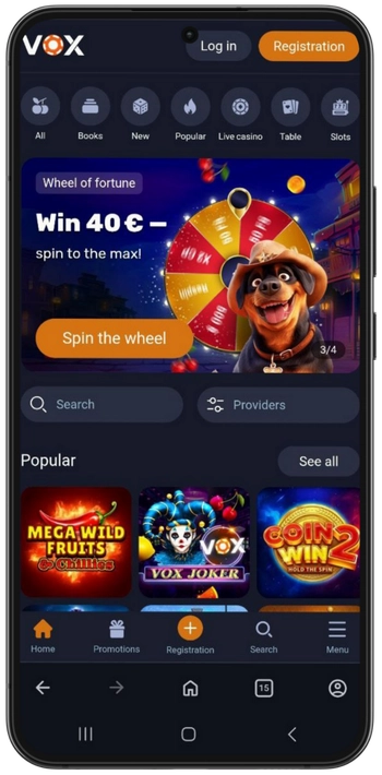 Vox Casino Oficiali svetainė